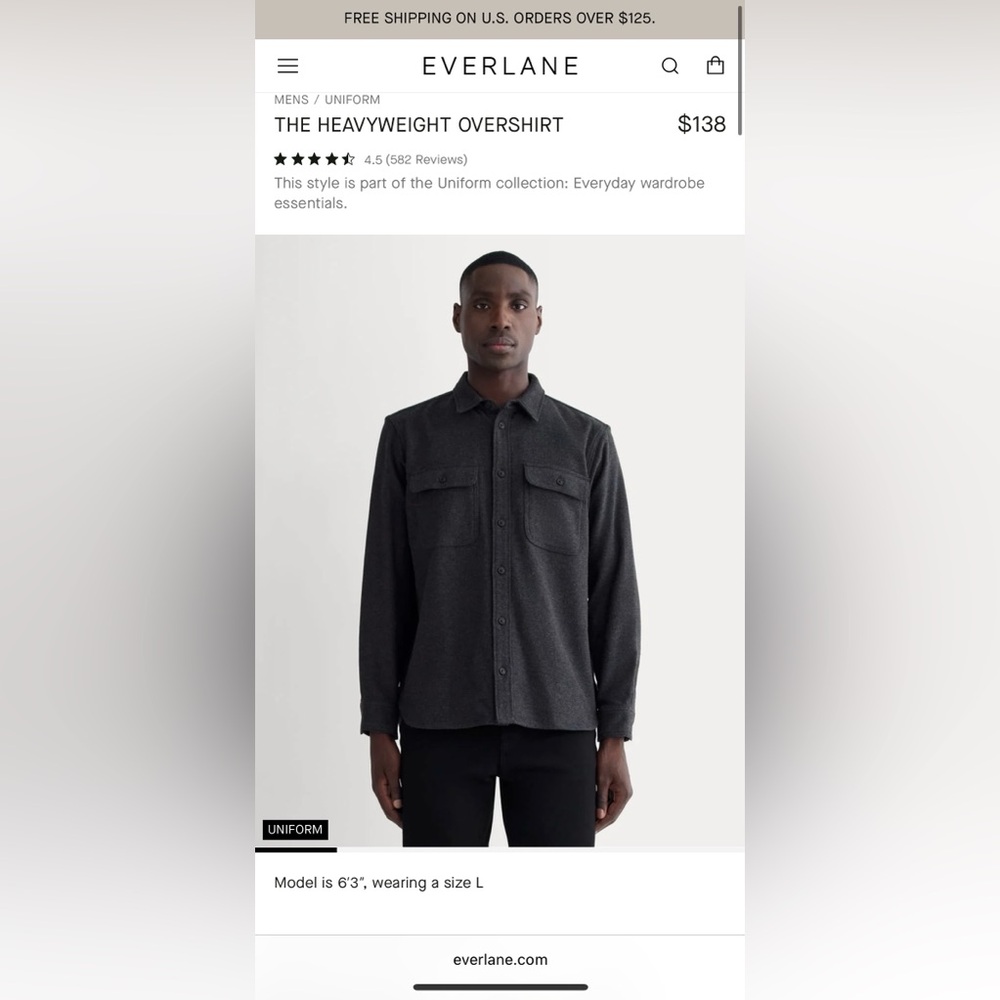 Everlane Overshirt / denim light jacket